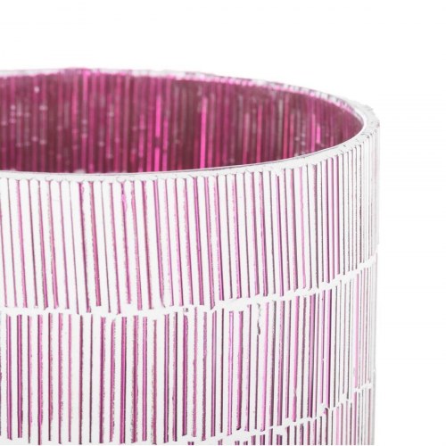 Lyseholder Pink Krystal Cement 13 x 13 x 20 cm