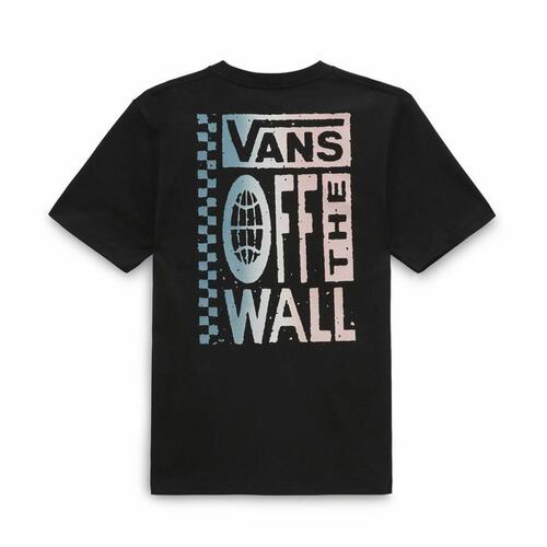 Kortærmet T-shirt til Børn Vans Global Stack-B Sort 14-16 år