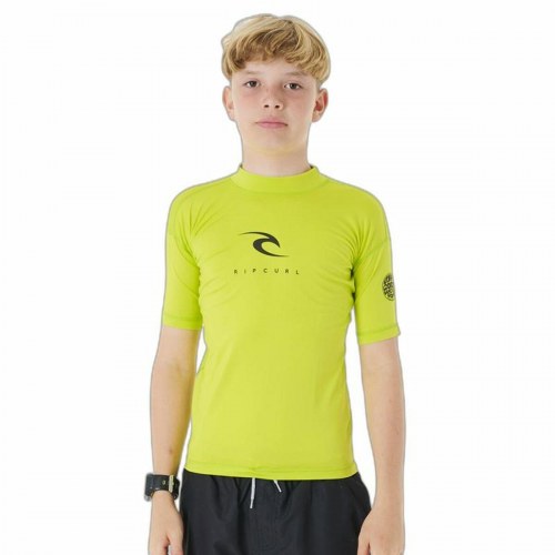 Rip Curl børne rashguard T-shirt, kort ærme, gul - 16 år