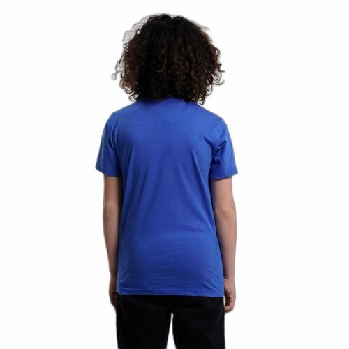 Kortærmet T-shirt til Børn Champion Crewneck Blå 5-6 år