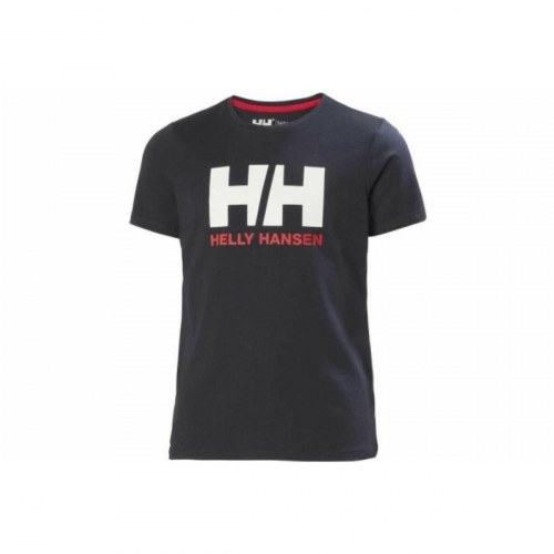 Helly Hansen kortærmet T-shirt til drenge, marineblå - 12 år