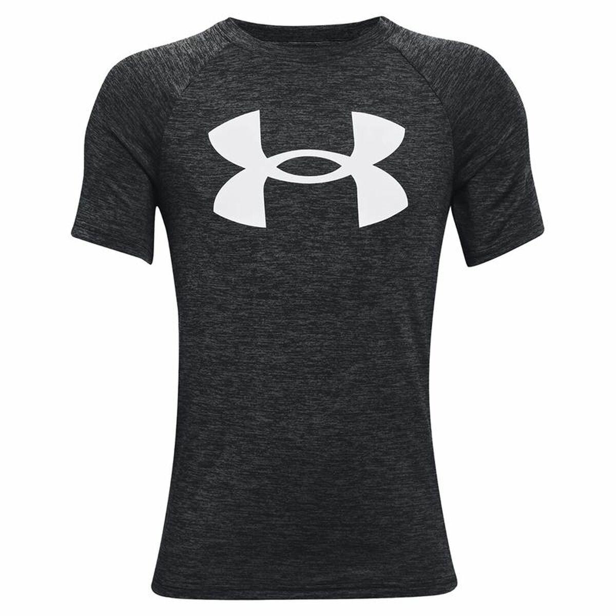 Kortærmet Shirt Til Børn Under Armour Tech Twist Sort