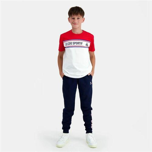 Kortærmet T-shirt til Børn Le coq sportif N°2 Tricolore Hvid 6 år