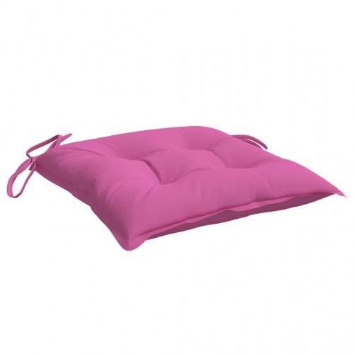 Stolehynder 6 stk. - 40 × 40 × 7 cm - lyserød stof