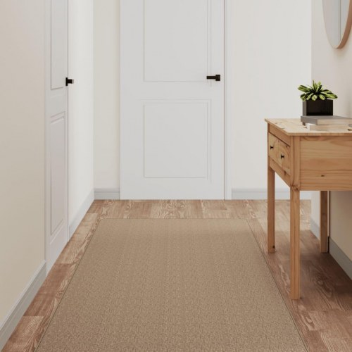Tæppeløber i sisallook 80 x 250 cm - sandfarvet