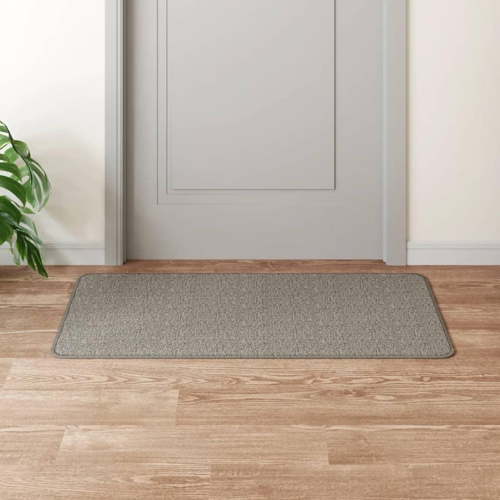 Tæppeløber 50x100 cm sisallook sølvfarvet