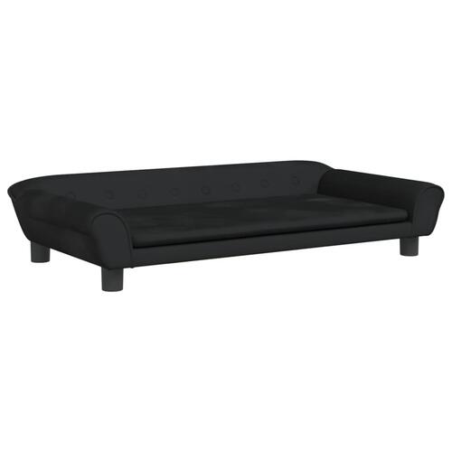 Sofa til børn 100x50x26 cm velour sort
