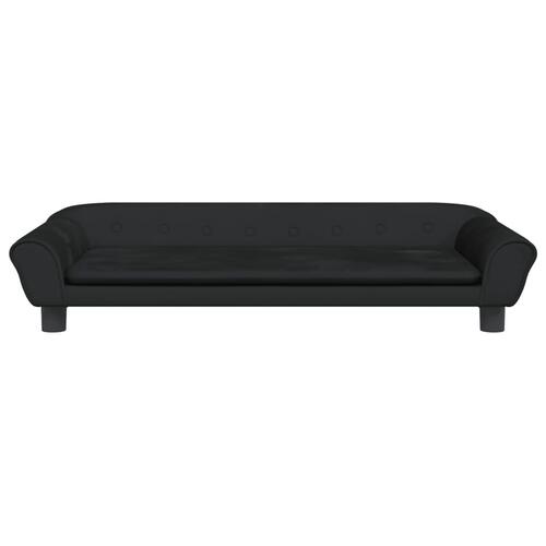 Sofa til børn 100x50x26 cm velour sort