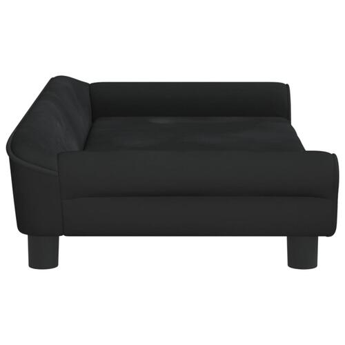 Sofa til børn 100x50x26 cm velour sort