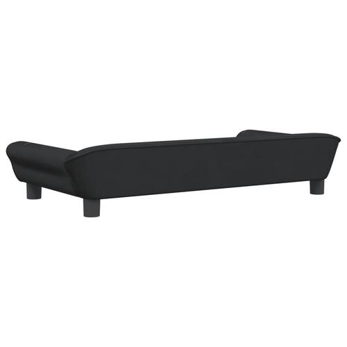 Sofa til børn 100x50x26 cm velour sort