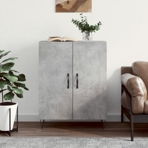 Skænk 69,5x34x90 cm konstrueret træ betongrå