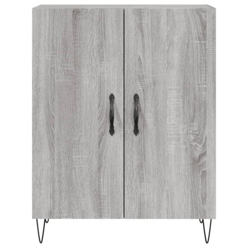Skænk 69,5x34x90 cm konstrueret træ grå sonoma-eg