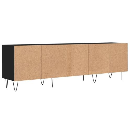Tv-bord 150x30x44,5 cm konstrueret træ sort