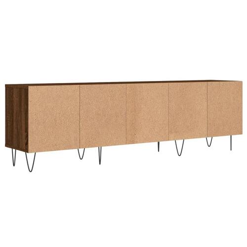 Tv-bord 150x30x44,5 cm konstrueret træ brun egetræsfarve