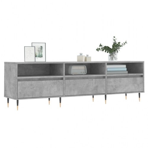 Tv-bord i konstrueret træ 150 × 30 × 44,5 cm - betongrå