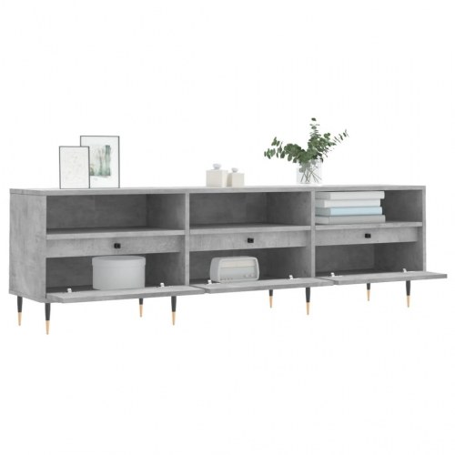 Tv-bord i konstrueret træ 150 × 30 × 44,5 cm - betongrå