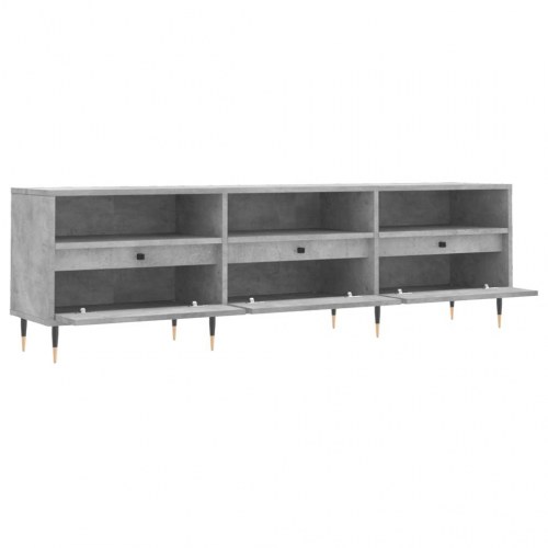 Tv-bord i konstrueret træ 150 × 30 × 44,5 cm - betongrå