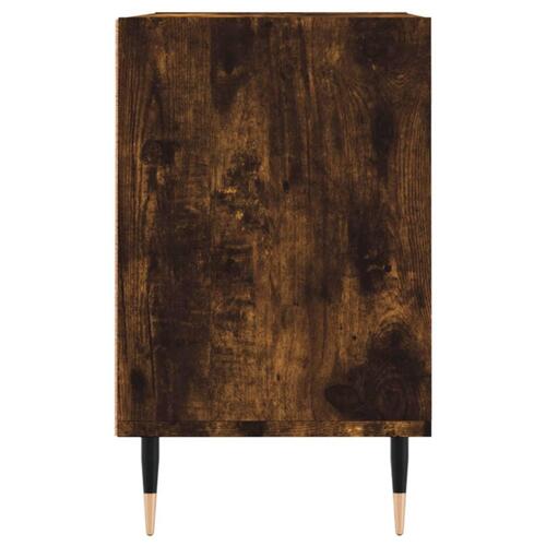Tv-bord 69,5x30x50 cm konstrueret træ røget egetræsfarve