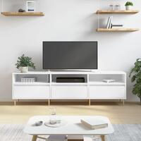 Tv-bord 150x30x44,5 cm konstrueret træ hvid