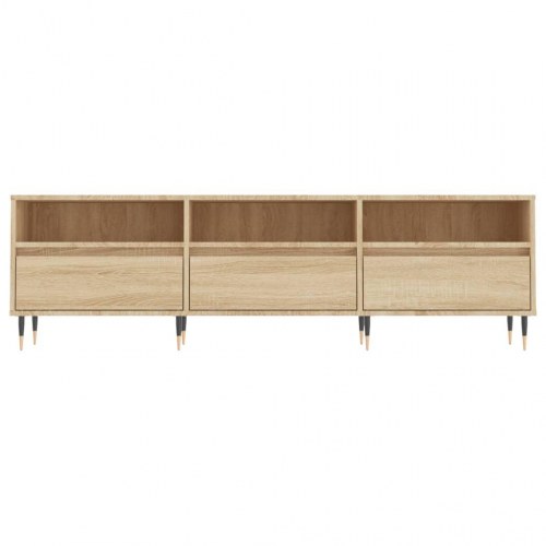 Tv-bord 150×30×44,5 cm i konstrueret træ - sonoma-eg