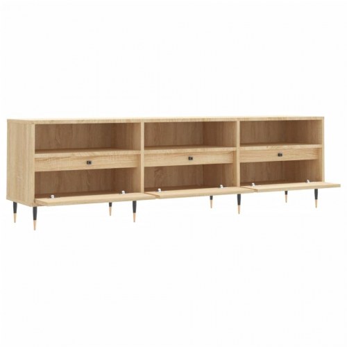 Tv-bord 150×30×44,5 cm i konstrueret træ - sonoma-eg