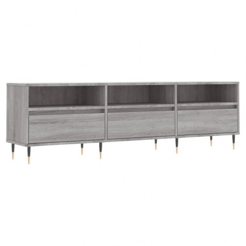 Tv-bord 150×30×44,5 cm i konstrueret træ - grå sonoma-eg