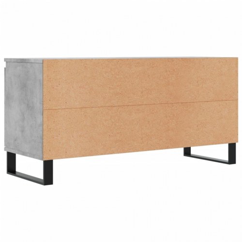 TV-bord i konstrueret træ 104 x 35 x 50 cm - betongrå