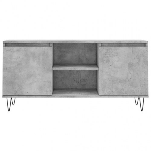 Tv-bord i konstrueret træ - 104×35×50 cm, betongrå