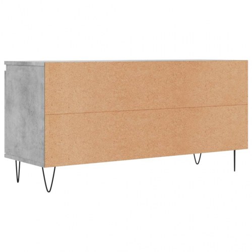 Tv-bord i konstrueret træ - 104×35×50 cm, betongrå