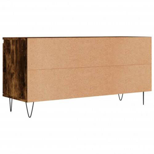 Tv-bord i konstrueret træ - 104×35×50 cm, røget egetræsfarve