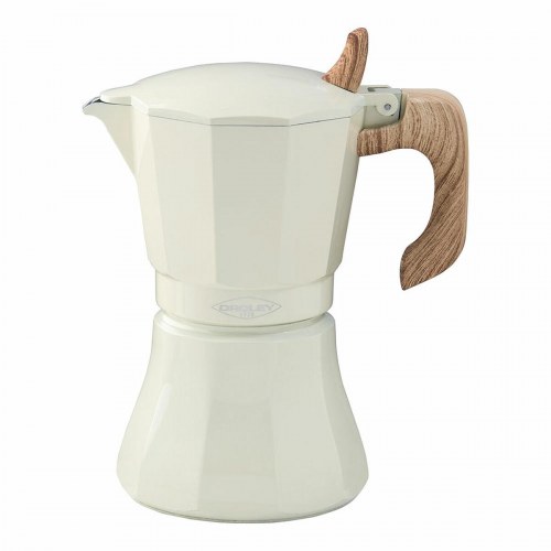 Oroley Petra italiensk espressokande - flødefarvet, aluminium, 6 kopper