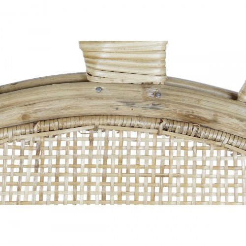 Sengegavl brun natur 180 × 90 cm spanskrør