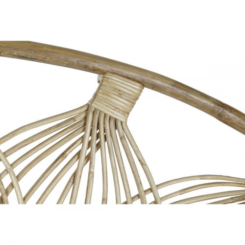 Sengegavl brun natur 180 × 90 cm spanskrør