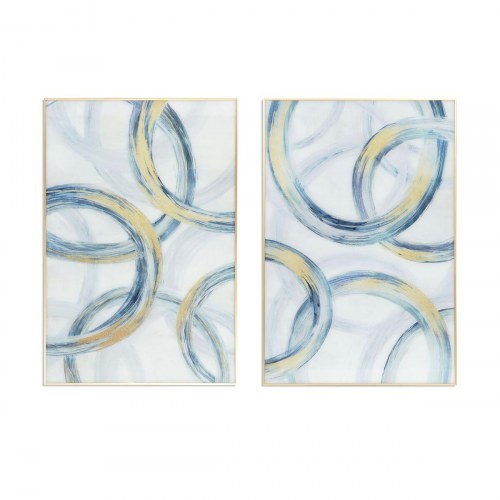 Maleri - Aluminium/Krystal, Abstrakt, 80 × 120 cm (sæt á 2)