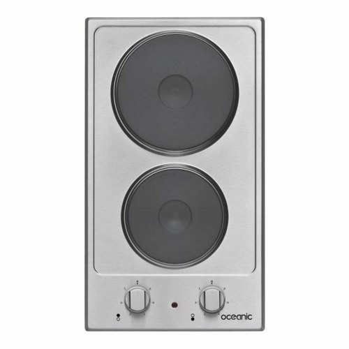 Oceanic elektrisk kogeplade - 2 zoner, hvid/rustfrit stål