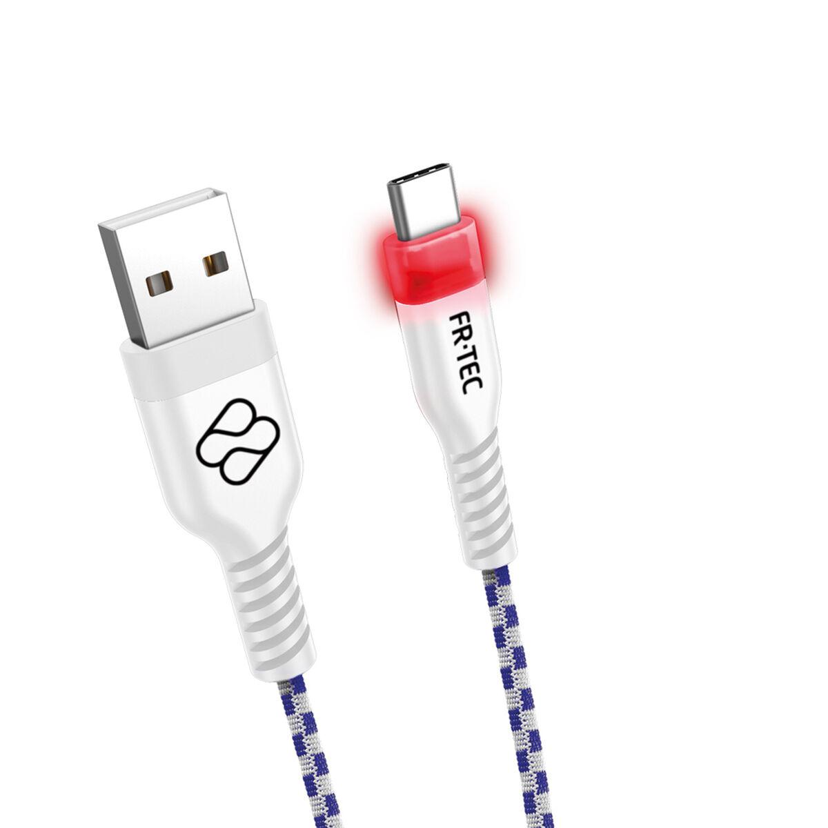 USB-C kabel FR-TEC - USB A til USB C, 3 m, hvid