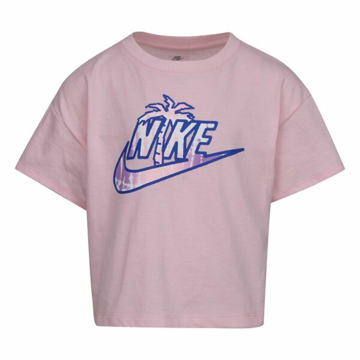Børne Kortærmet T-shirt Nike Knit Pink 5-6 år