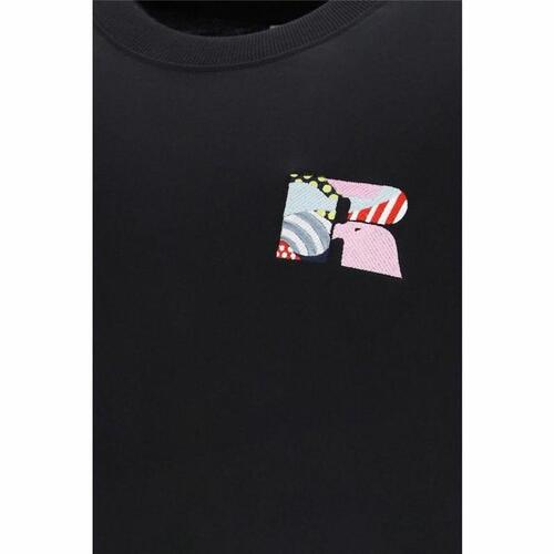 Kortærmet T-shirt Russell Athletic Emt E36221 Sort Mænd S