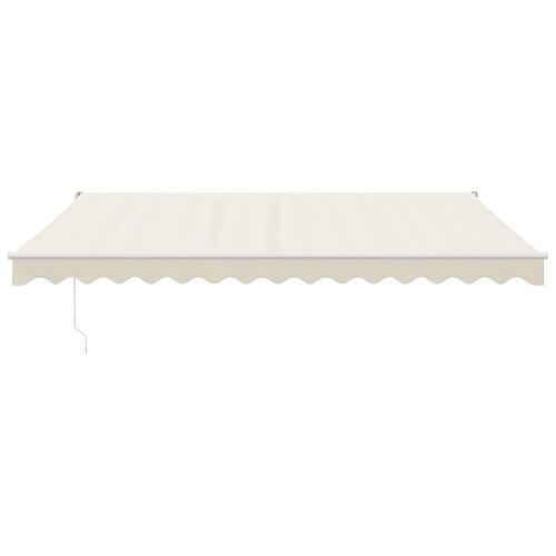 Foldemarkise manuel betjening 4x3 m stof aluminium creme