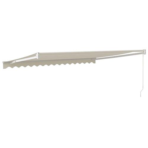 Foldemarkise manuel betjening 4x3 m stof aluminium creme
