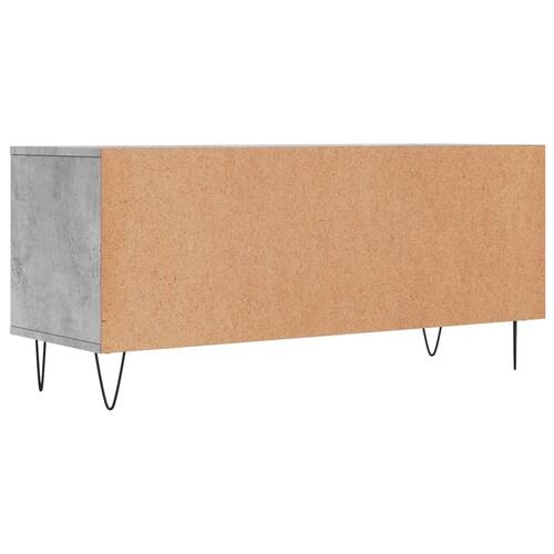 Tv-bord 100x34,5x44,5 cm konstrueret træ betongrå