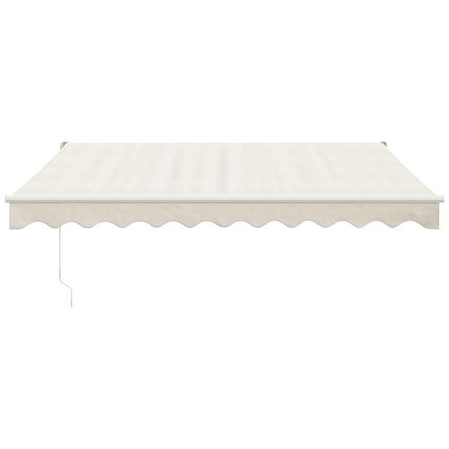 Foldemarkise manuel betjening 3x2,5 m stof aluminium creme