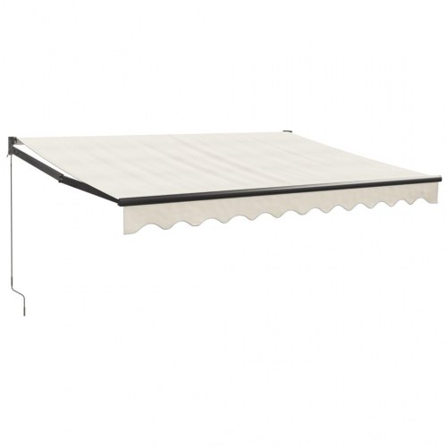 Foldemarkise med manuel betjening 3,5 x 2,5 m - creme