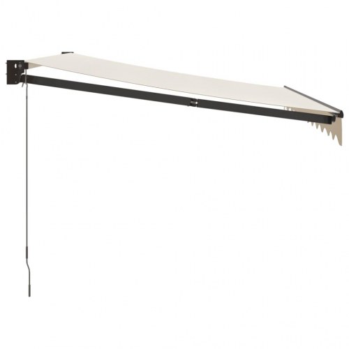 Foldemarkise med manuel betjening 3,5 x 2,5 m - creme