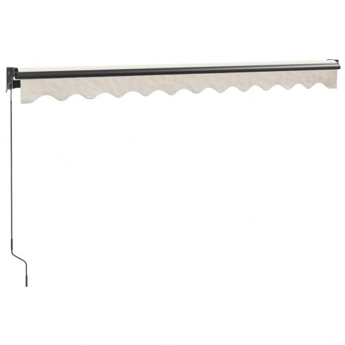 Foldemarkise med manuel betjening 3,5 x 2,5 m - creme