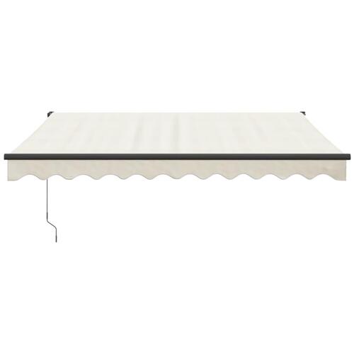 Foldemarkise manuel betjening 3x2,5 m stof aluminium creme