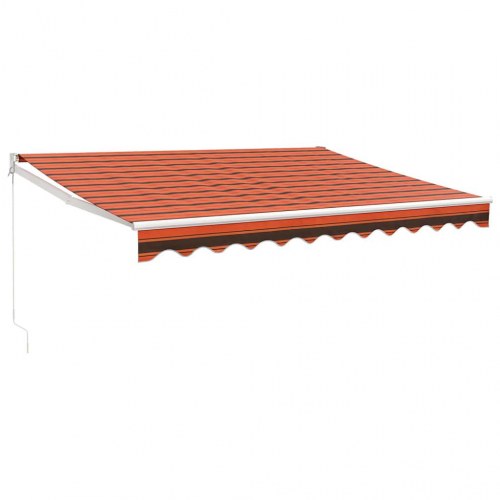 Foldemarkise 3 x 2,5 m - stof og aluminium, orange/brun