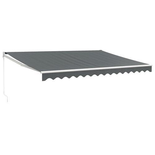 Foldemarkise 4,5x3 m stof og aluminium antracitgrå
