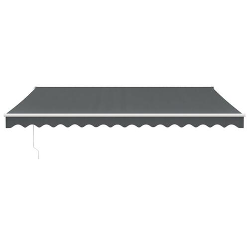 Foldemarkise 4,5x3 m stof og aluminium antracitgrå