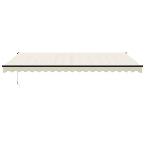 Foldemarkise med manuel betjening 5 x 3 m - creme
